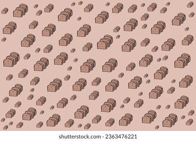Organic Food pattern design background