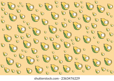 Organic Food pattern design background