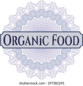 Rosette de alimentos orgánicos