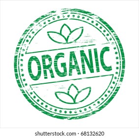 Organic Food  Rubber Stamp