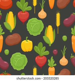 Organic Food - Seamless Background