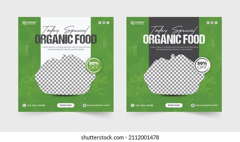 Organic Food Social Media Post. Special Organic Food Sale Flyer. Natural Healthy Food Menu. Healthy Vegetable Sale Banner. Fresh And Healthy Vegetable Store Promotion. Vegetable Promotion Template.