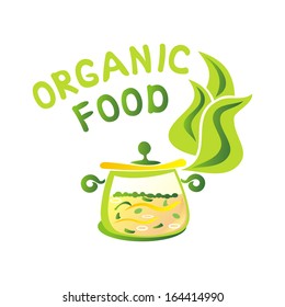 Organic food vector illustration