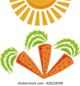 Organic food vector illustration