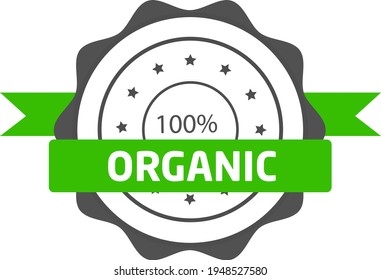 Organic food vector illustration on white background.