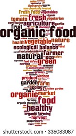 Organic Food Word Cloud Concept Vector Stock Vector (Royalty Free ...