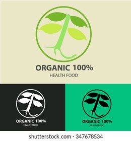Organic frame, Vector Eco Stamps, Banners and Labels. Eco Style.