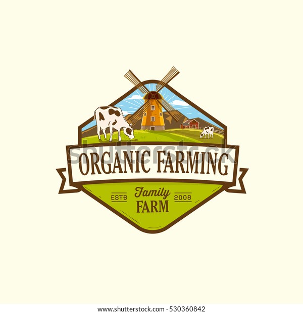 Organic Fresh Product Vector Logofarm Fresh Stock Vector (Royalty Free ...