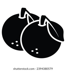 Organische Früchte, schauen Sie sich dieses wunderschön gestaltete Symbol von Orangen an