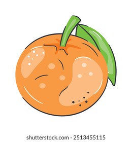 Fruta orgánica, eche un vistazo a este icono de naranja bellamente diseñado