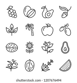 Organic Fruit icons