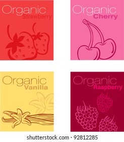 Organic fruit labels