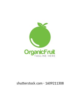 Organic Fruit Logo and Icon Vector Template
