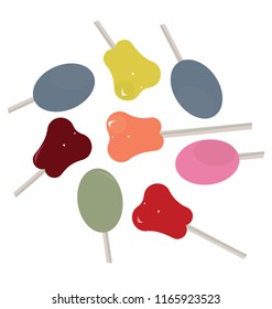 
Organic fruit lollipops also known as dum dum lollipops 
