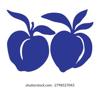 Organic Fruit and Vegetable Silhouette Collection – Botanical Food Vector Set
