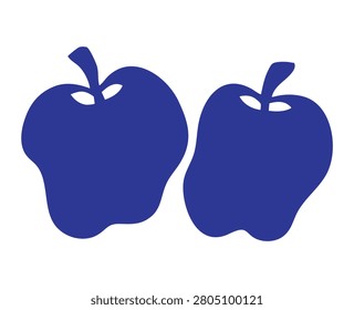 Organic Fruit and Vegetable Silhouette Collection – Botanical Food Vector Set