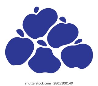Organic Fruit and Vegetable Silhouette Collection – Botanical Food Vector Set