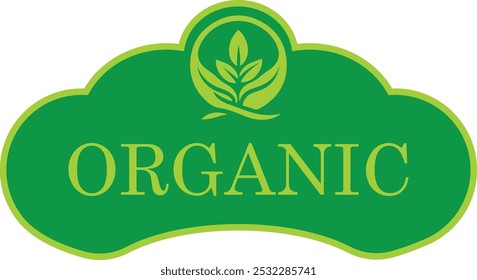 Organic,  fully editable vector logo template, you can change background also color. 