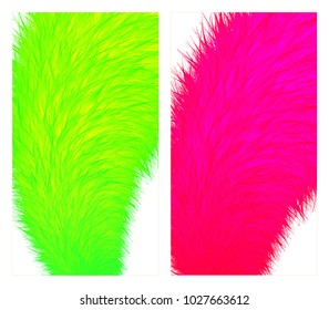 Organic fur colorful covers design. Mobile backgrounds and wallpapers. Eps10 vector.