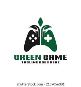 organic game stick illustration logo design