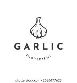 organic garlic abstract logo design with the best quality.