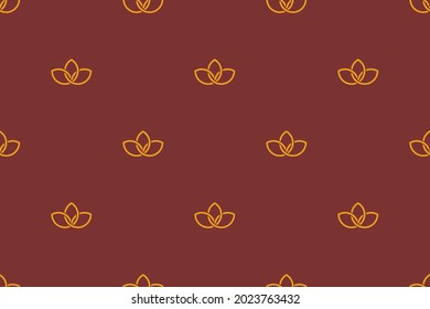 Organic geometric allover flower textile design. Seamless common classy motif. Modern color fabric design. Abstract minialistic geometrical ornament graphic style