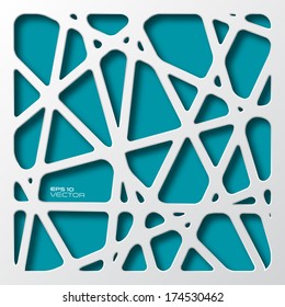 Organic geometry, abstract background, vector design