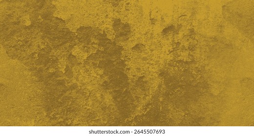 Organic golden texture material with weathered plaster and uneven paint application across surface

