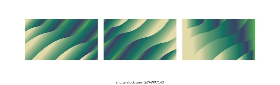 Fondos de gradiente orgánico con tonos de tierra verde y beige ondas fluidas texturas fluidas naturales perfectas para diseños digitales modernos eco branding y proyectos creativos contemporáneos