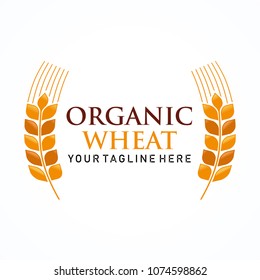 Organic Grain Logo Template Design Vector