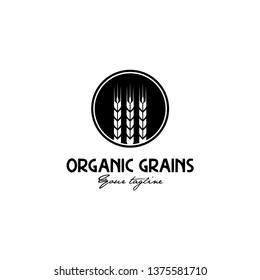 organic grains logo design