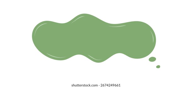 Doodle de burbuja de discurso de nube verde orgánico como una caja dibujada a mano. Símbolo de chat y mensaje, este icono de comentario se adapta a los conceptos de conversación o diálogo en un estilo de comunicación único y moderno.