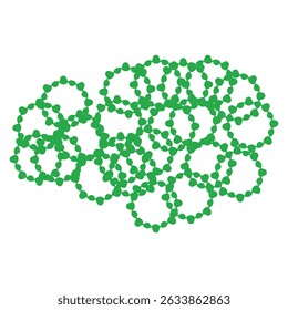Hoja verde orgánica partn Vector