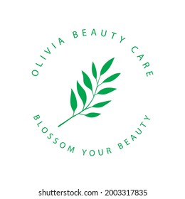 Organic Green leaf  Plant Vector Logo Template
