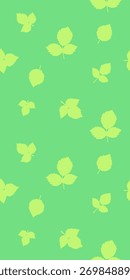 Organic green  leaves seamless pattern