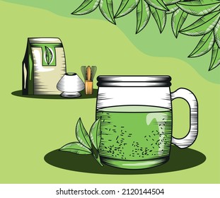 création de thé matcha vert organique