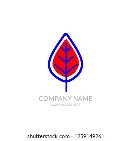 Organic Green Plant Nature Farm Agriculture Business Company Stock Vector Logo Design Template