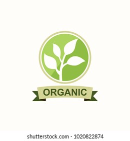 organic green tree nature vector logo