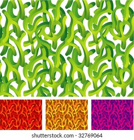 Organic Green. Vector seamless.