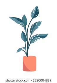 Organic growth symbolized by green plant leaves icon isolated