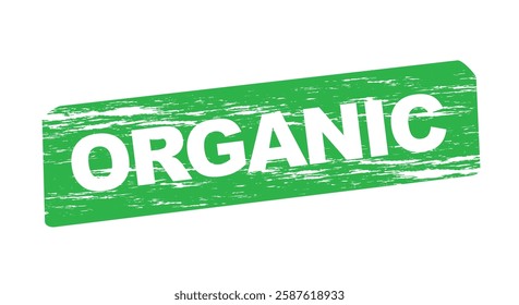 organic grunge stamp green vector design illustration