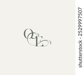 organic hairline logotype EO elegant and elegant logo wedding concept monogram letter