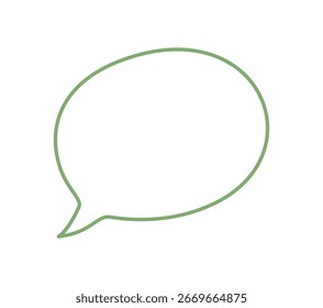 Orgânico mão desenhado contorno caixa de fala e redondo ícone bolha. Mensagem de bate-papo em um formulário de comentário simples, conversa limpa ou falar estilo de símbolo, ideal para conceitos de comunicação e design moderno.
