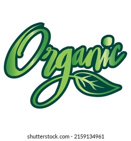 organic hand lettering. Logo concept.
