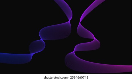 Organic Hand-Drawn Lines: Artistic Abstract Sketch