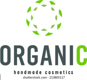 Organic handmade cosmetic logo