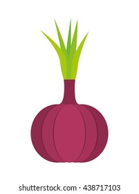 organic and healthy food concept. vegetable icon. vector graphic