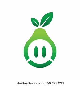 Organic Healthy Food creative symbol