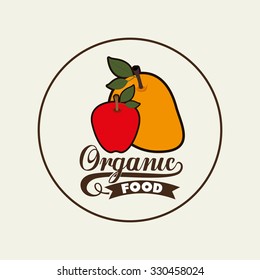 organic and healthy food design, vector illustration eps10 graphic 