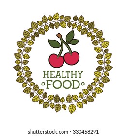 organic and healthy food design, vector illustration eps10 graphic 